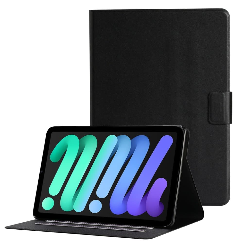 iPad Mini 6 2021 / Mini A17 Pro 2024 Fodral med kortfack - Svart