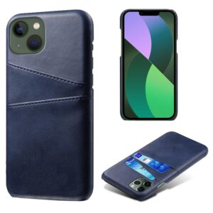 iPhone 14 Dual Card Slots Protective Skal - Blå