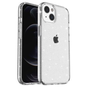 Glittrande iPhone 15 Plus skal - Vitt
