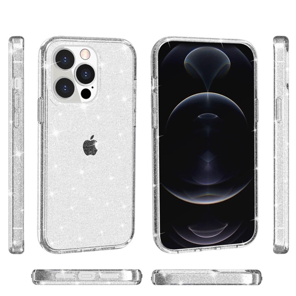 Glittrande iPhone 15 Pro Max skal - Vitt - Bild 6