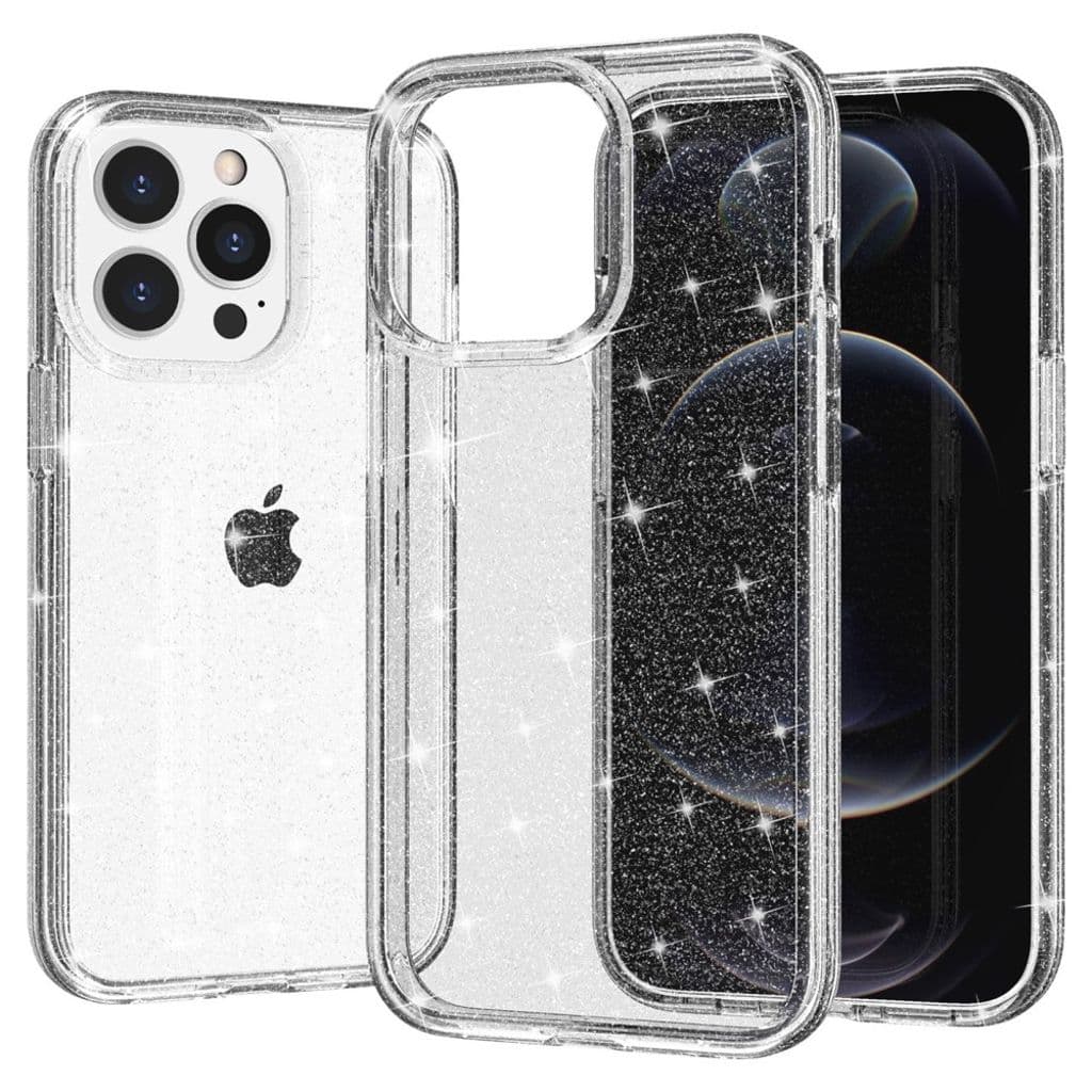Glittrande iPhone 15 Pro Max skal - Vitt - Bild 4