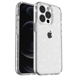Glittrande iPhone 15 Pro Max skal - Vitt
