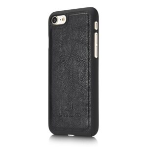 DG.MING iPhone 7/8/SE 2020/SE 2022 Plånboksfodral i konstläder - Svart