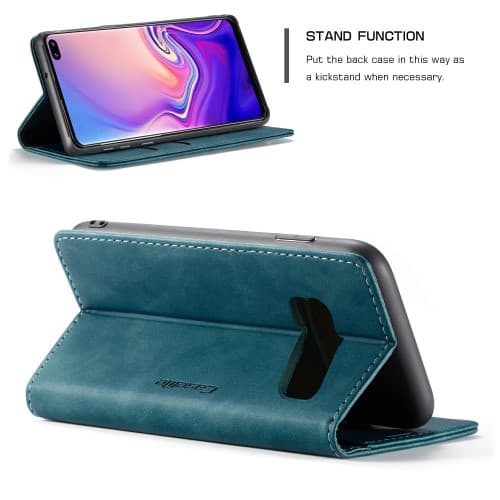 CASEME Plånboksfodral för Samsung Galax S10 - Blå