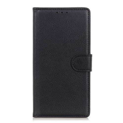 Litchi Skin Plånboksfodral för Samsung Galaxy A50 - Svart