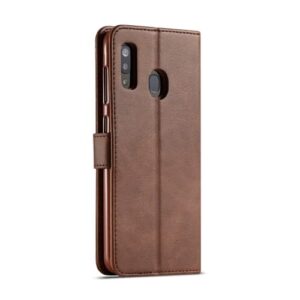 LC.IMEEKE Plånboksfodral för Samsung Galaxy A20e - Kaffe