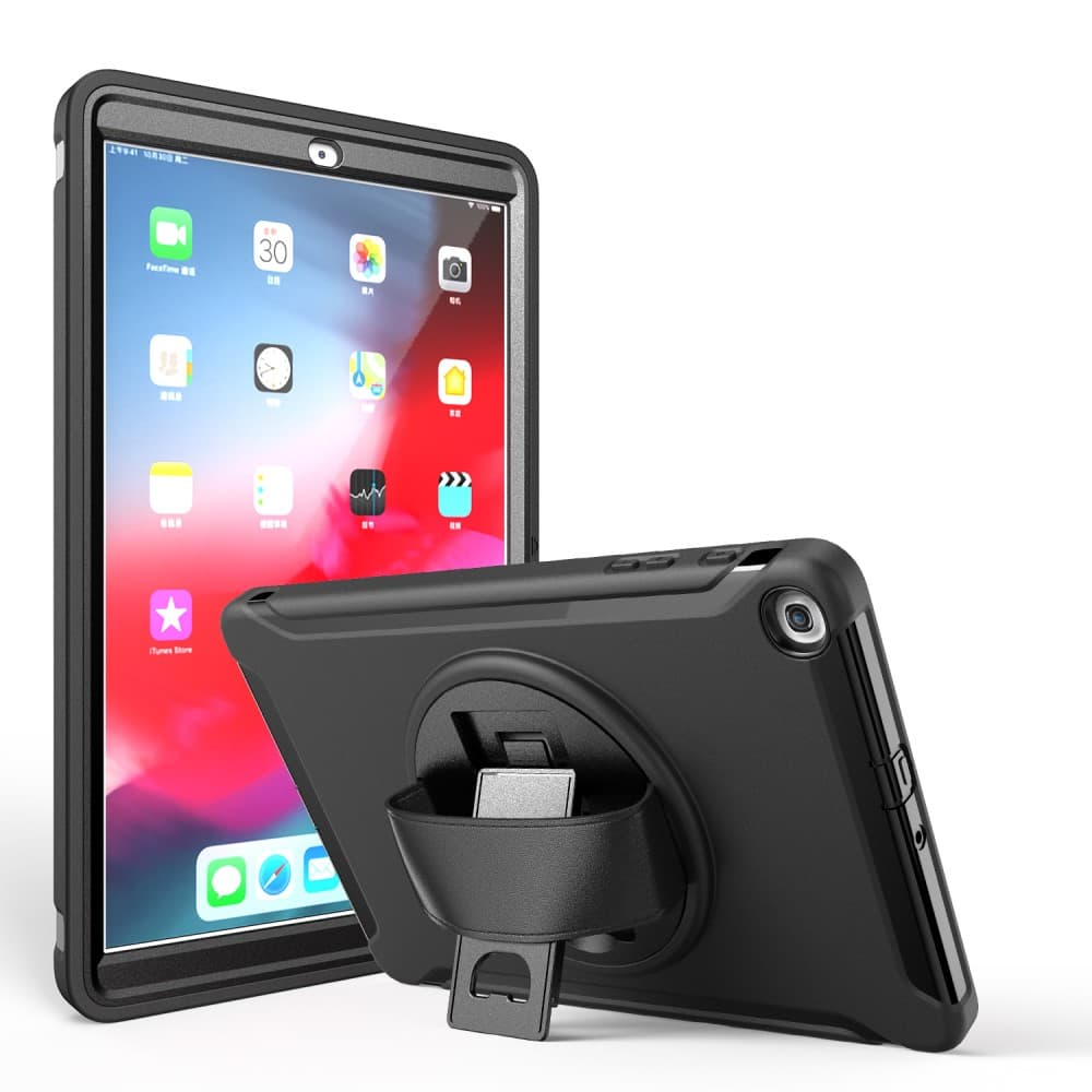 Skal med Inbyggt Stativ för Samsung Galaxy Tab A 10.1" 2019 - Svart