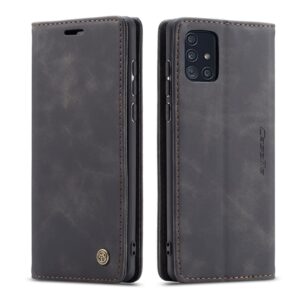CASEME 013 Series Plånboksfodral för Samsung Galaxy A71 - Svart