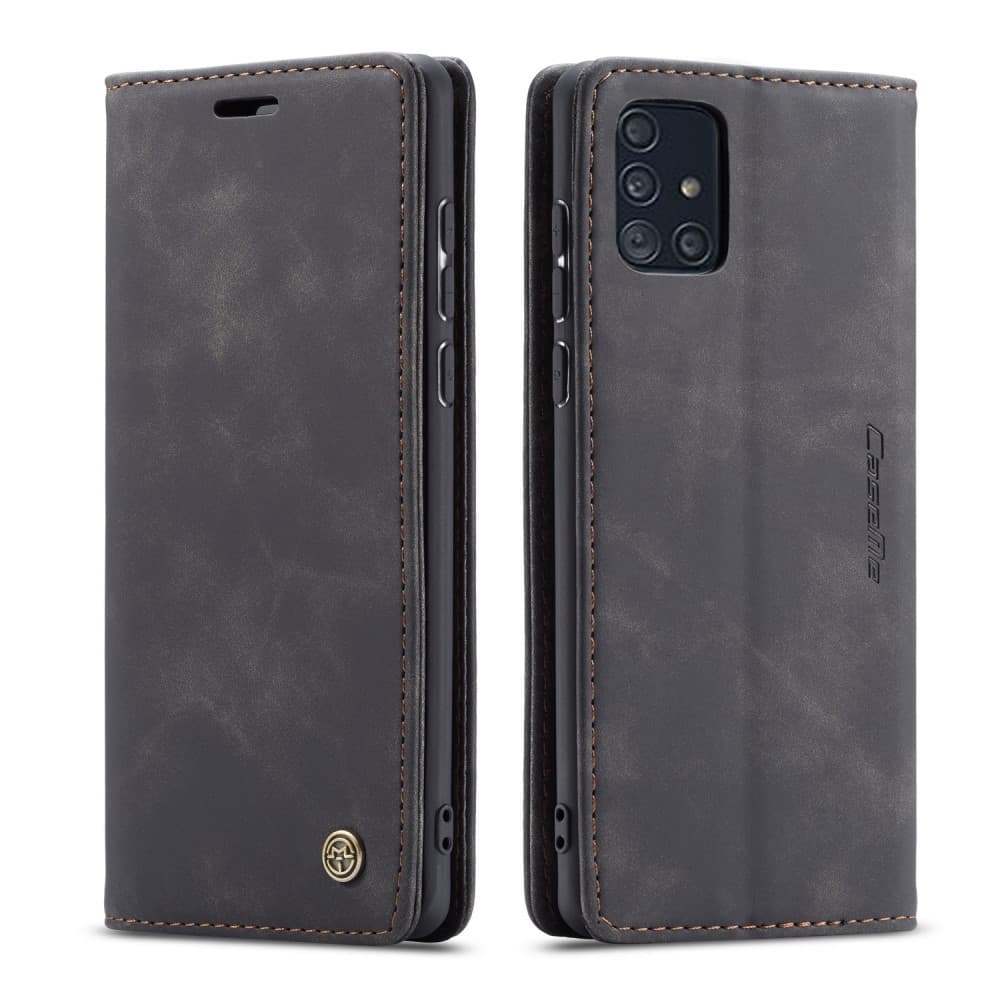 CASEME 013 Series Plånboksfodral för Samsung Galaxy A71 - Svart
