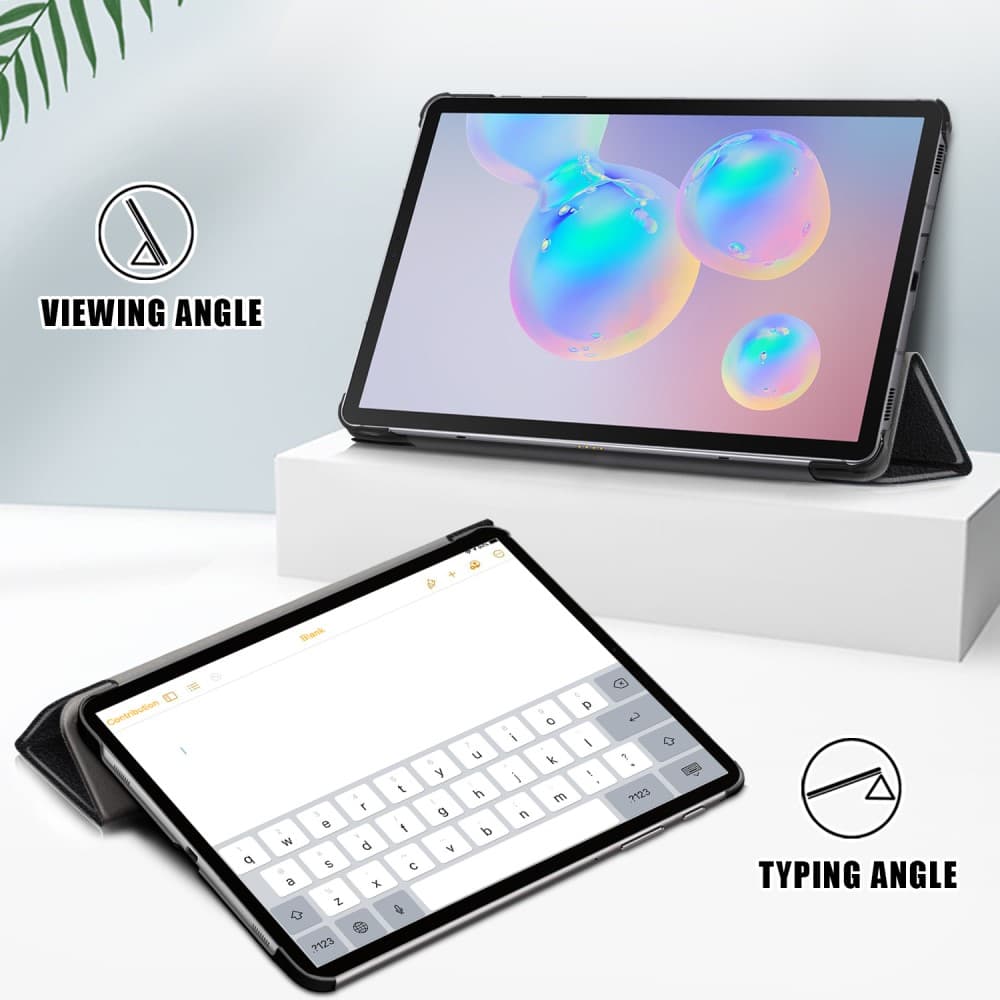 Tri-fold Fodral för Samsung Galaxy Tab S6 Lite - Svart