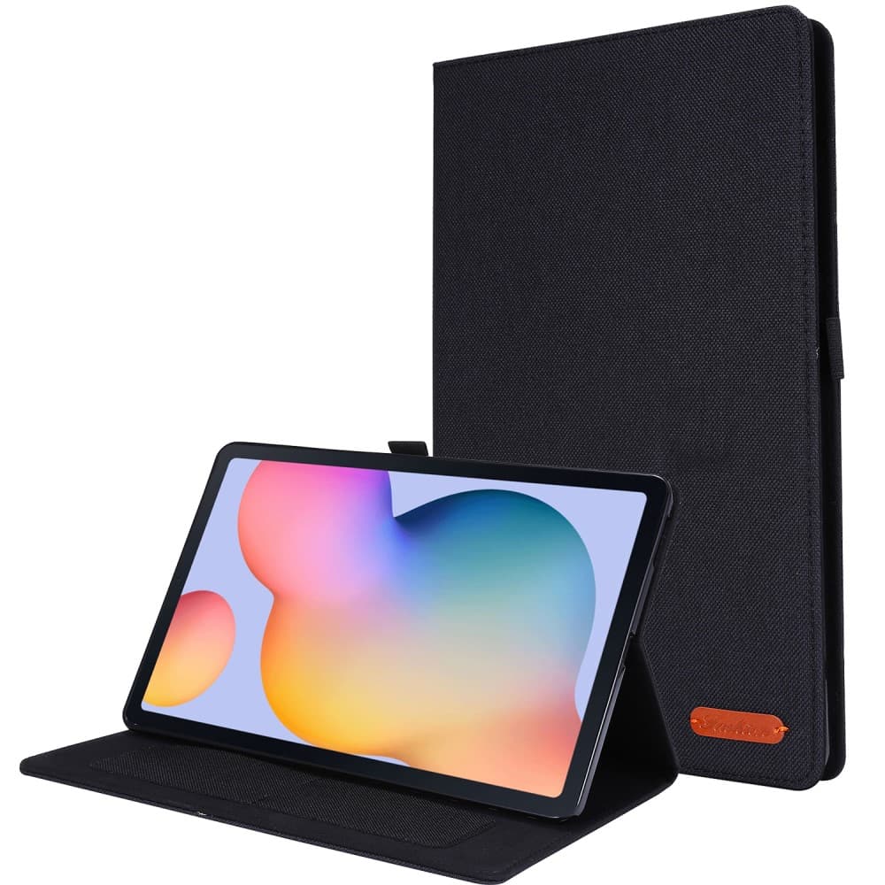 Cloth Texture Fodral för Galaxy Tab S6 Lite 10.4" - Svart