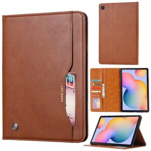 Samsung Galaxy Tab S6 Lite Plånboksfodral med ställ - Brun