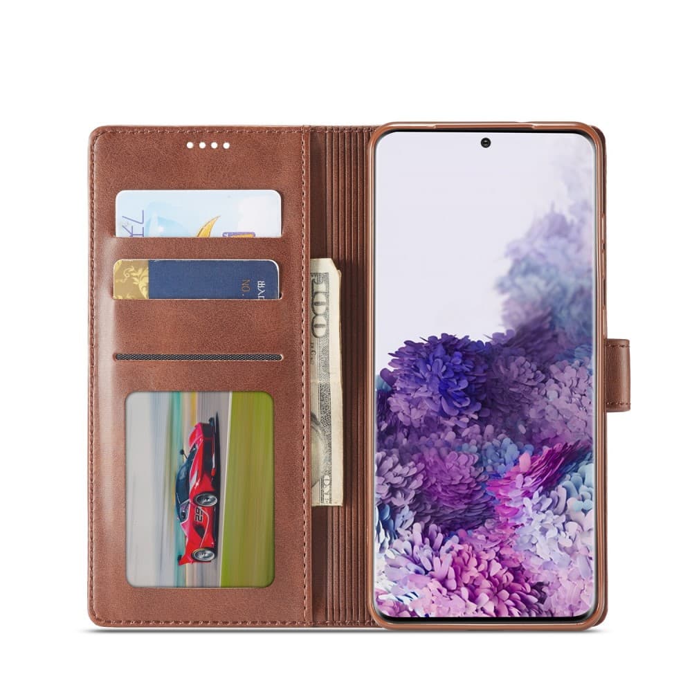 LC.IMEEKE Fodral för Samsung Galaxy S20 FE - Brun