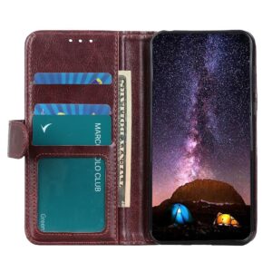 Crazy Horse Fodral för Samsung Galaxy A52 4G/5G & A52s 5G - Brun