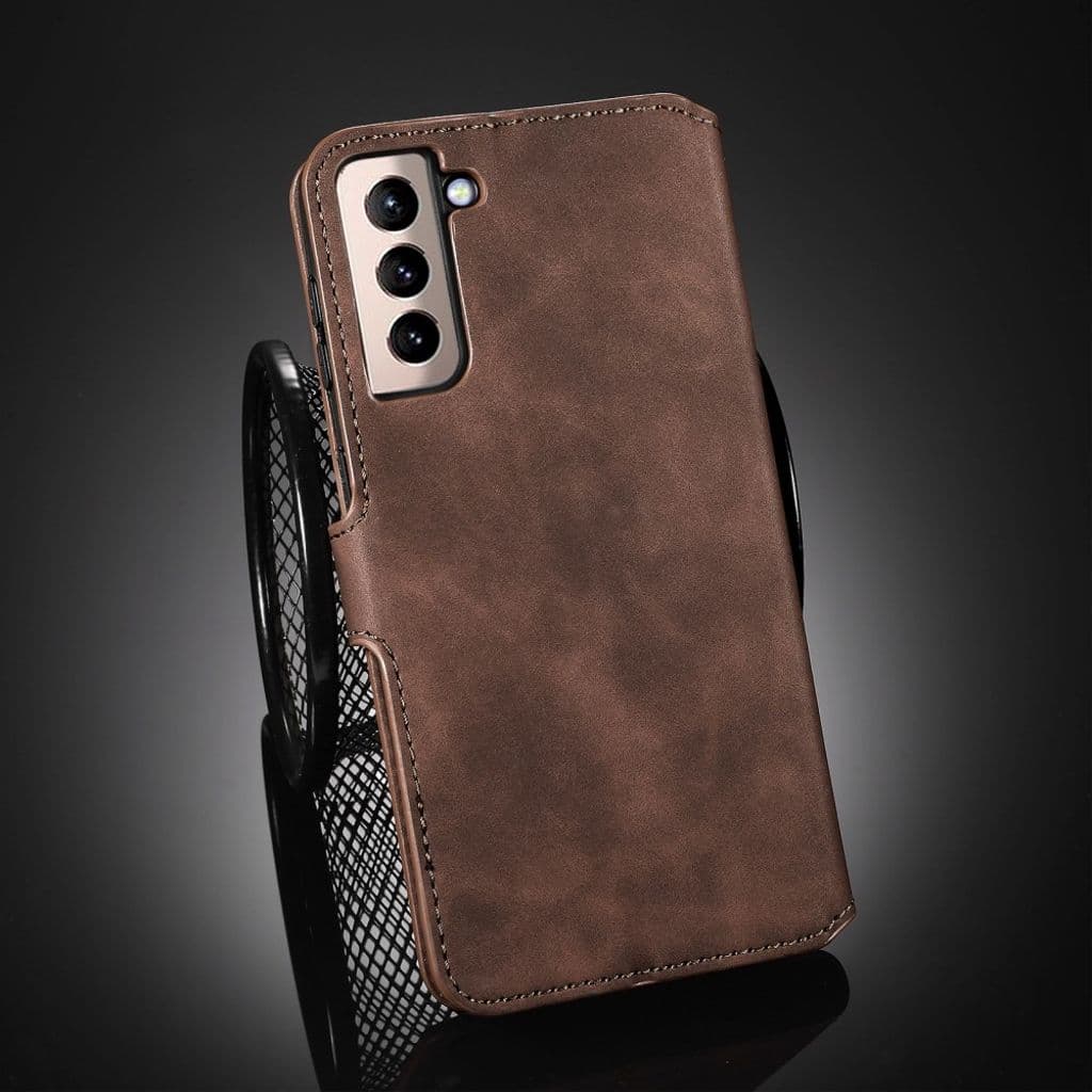 DG.MING Samsung Galaxy S21 4G, 5G fodral - Coffee - Bild 9