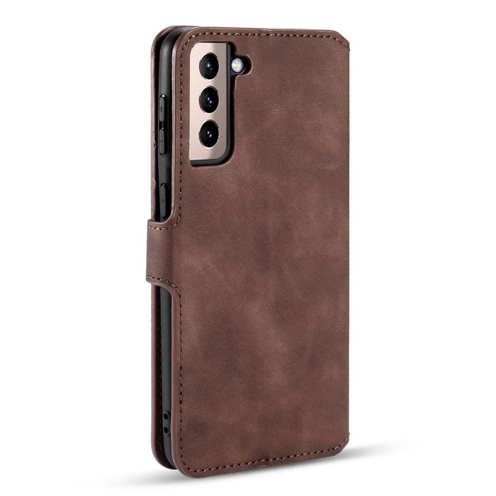DG.MING Samsung Galaxy S21 4G, 5G fodral - Coffee - Bild 3