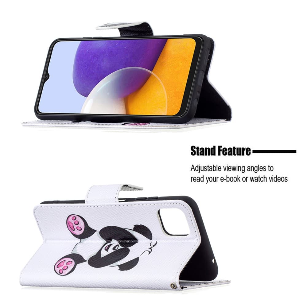Samsung Galaxy A22 5G plånboksfodral - Panda