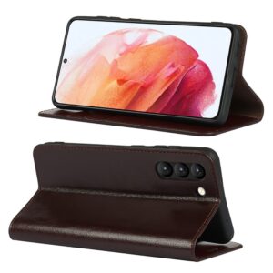Samsung Galaxy S21 FE premium plånboksfodral - Coffee