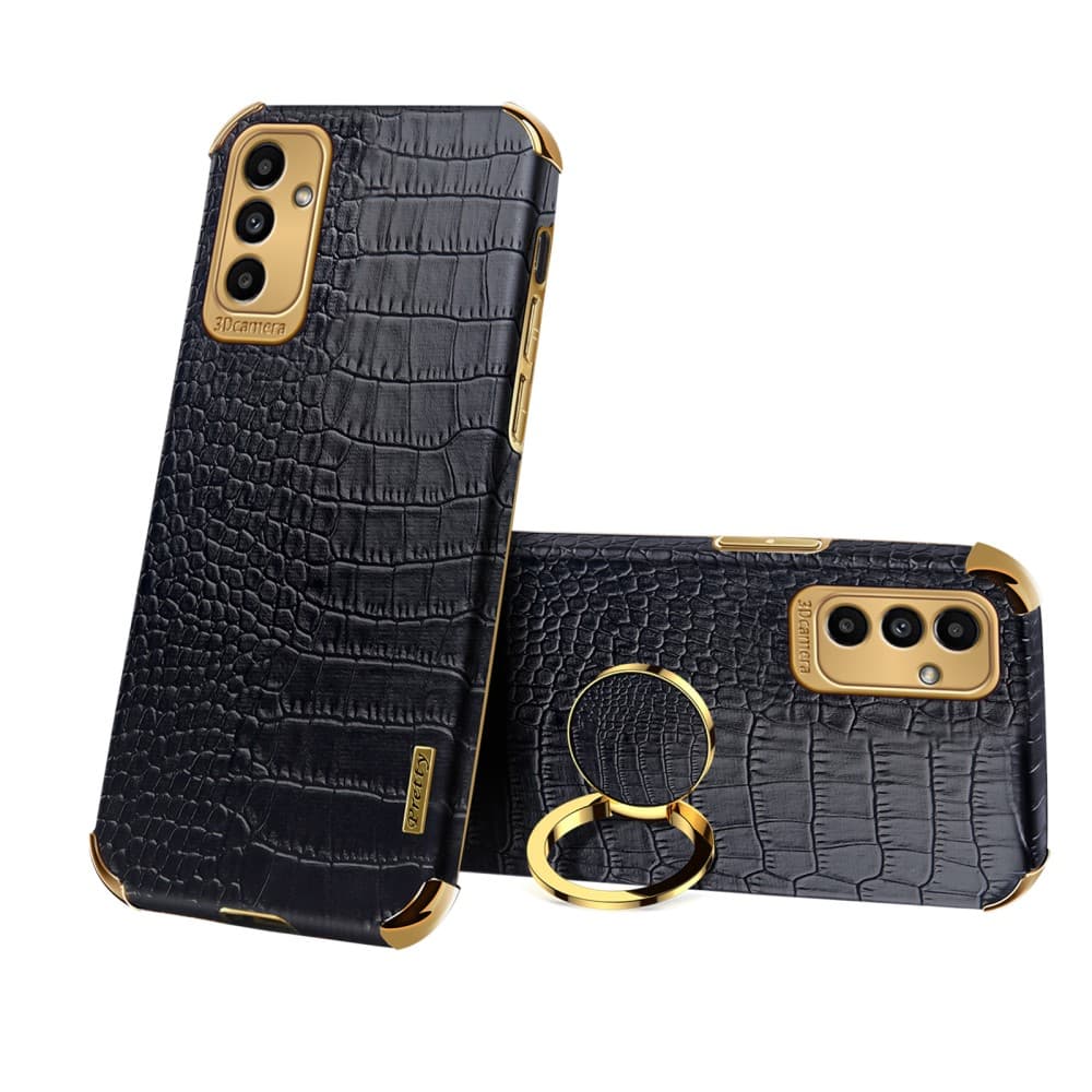 Samsung Galaxy A13 5G/ A04s 4G Electroplated Crocodile Skal - Svart