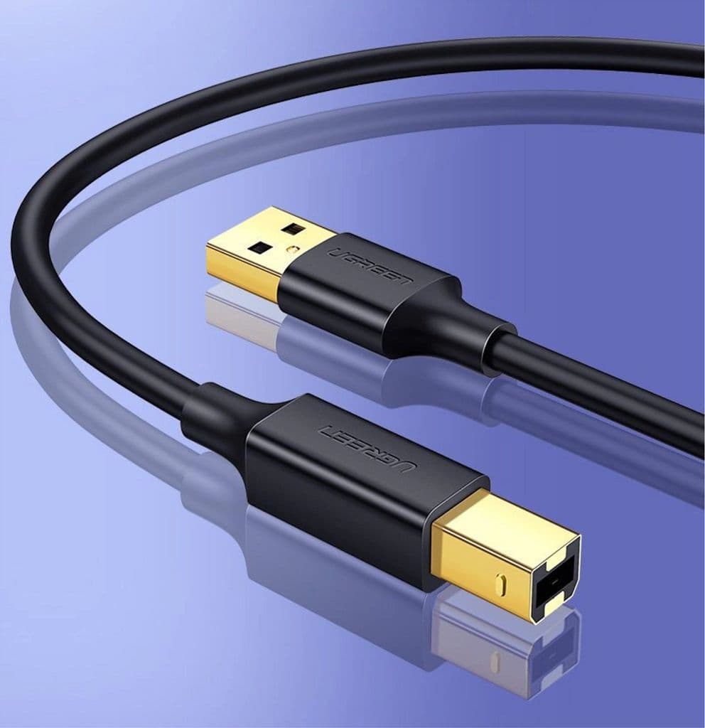 UGREEN USB-skrivarkabel USB-A till USB-B, 1,5m - Svart - Bild 2