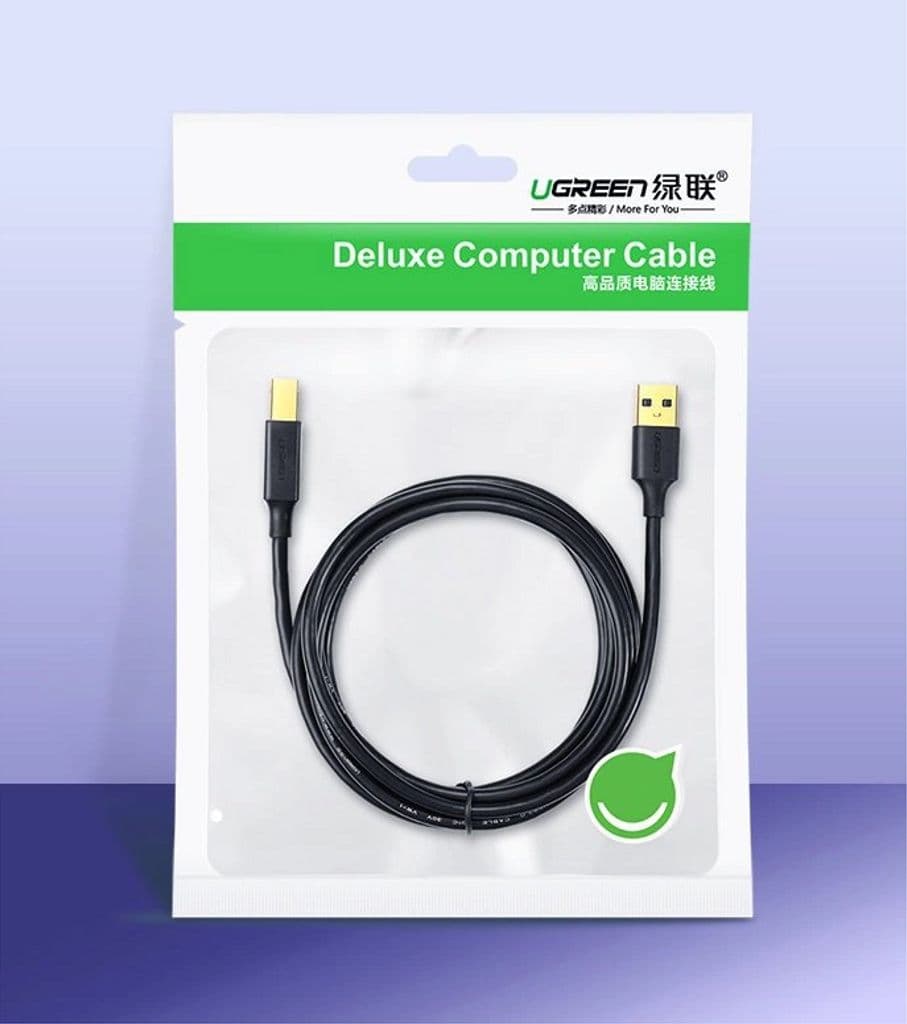 UGREEN USB-skrivarkabel USB-A till USB-B, 1,5m - Svart - Bild 7