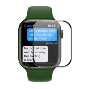 ENKAY 3D Skärmskydd för Apple Watch 7 / 8 / 9 41mm - Svart