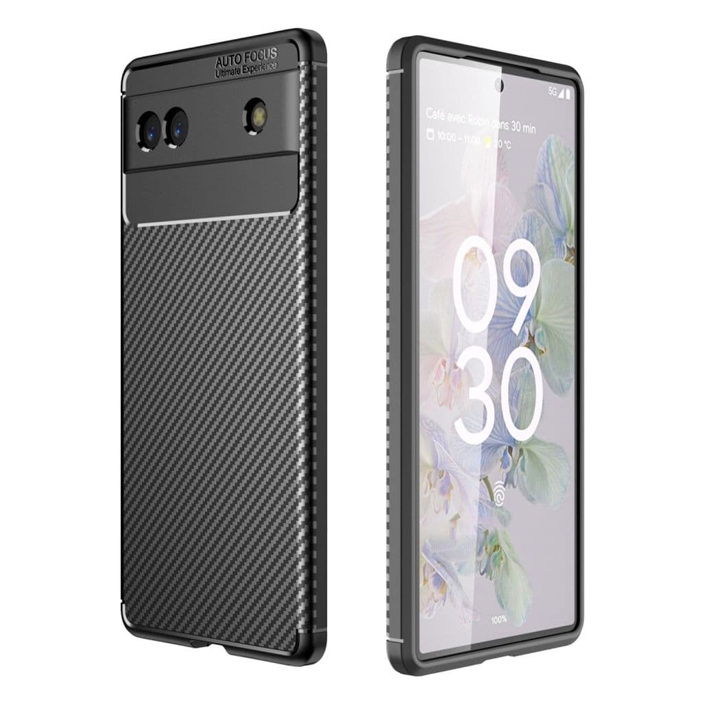 Reptåligt Google Pixel 6a TPU-skal - Svart