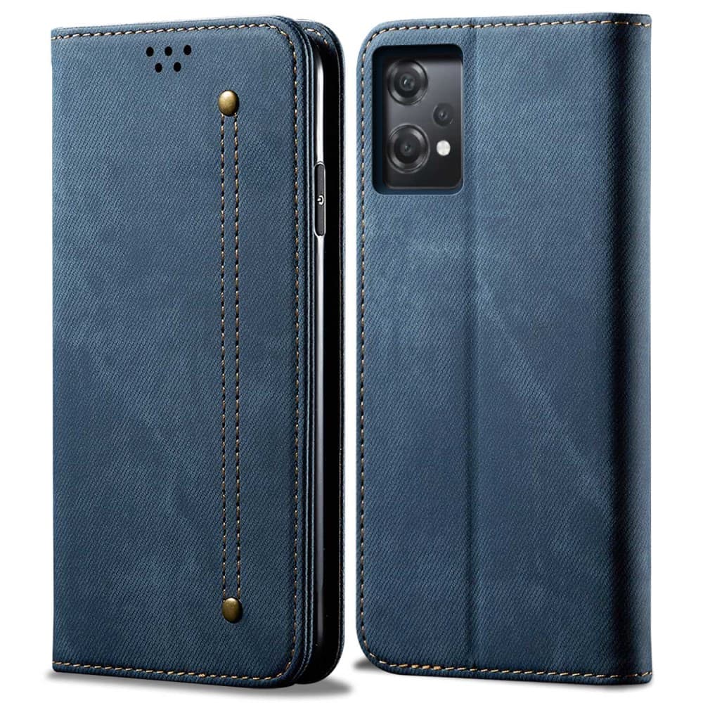 OnePlus Nord CE 2 Lite 5G PU Leather Anti-drop Premium Plånboksfodral - Blå