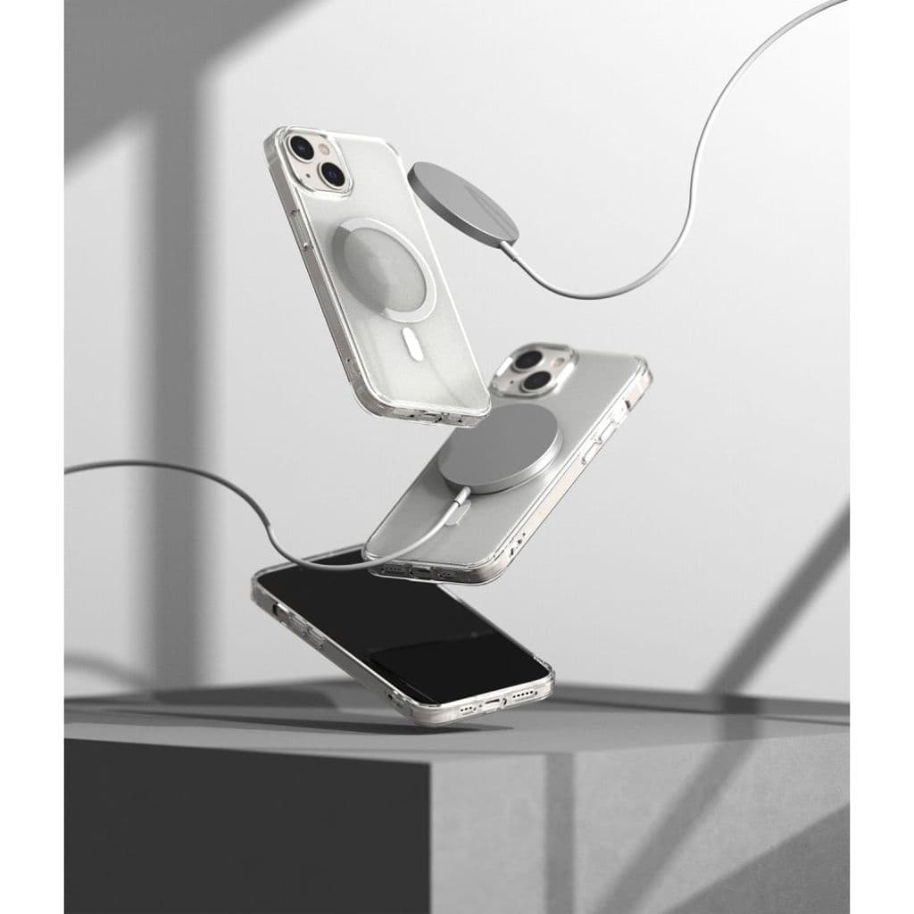 Ringke Fusion MagSafe Skal till iPhone 14 Plus - Matt transparent - Bild 4