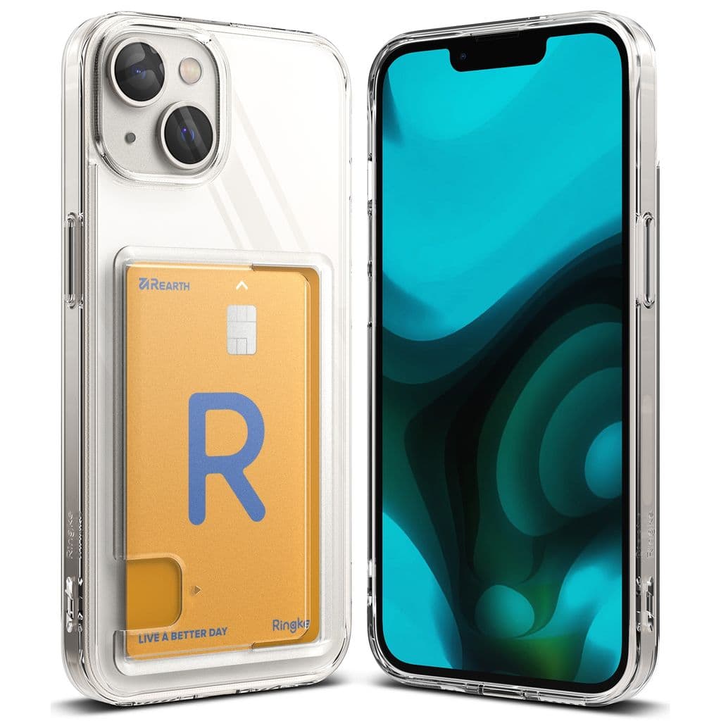 Ringke Fusion Card Skal till iPhone 14 Plus - Transparent