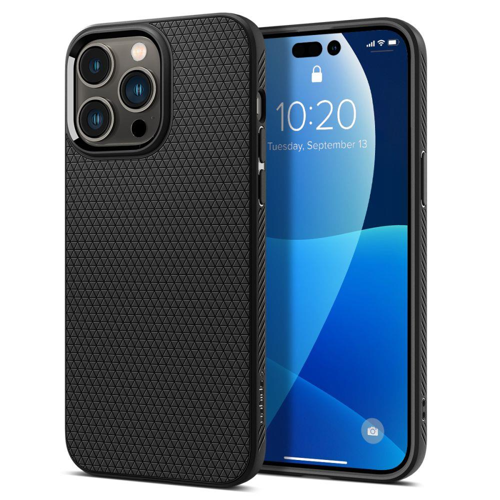 Spigen Liquid Air Skal för iPhone 14 Pro - Matt Svart