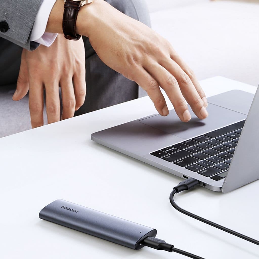 Ugreen Hårddiskfack M.2 B-Key SATA 3.0 5Gbps + USB-C Kabel - Bild 3