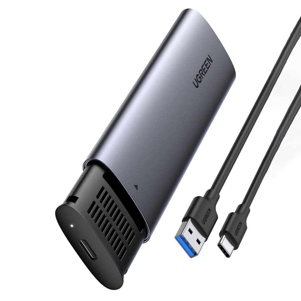 Ugreen Hårddiskfack M.2 B-Key SATA 3.0 5Gbps + USB-C Kabel