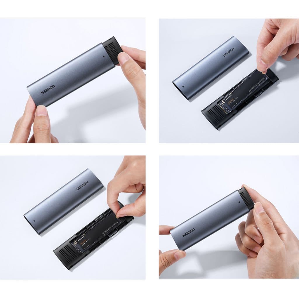 Ugreen Hårddiskfack M.2 B-Key SATA 3.0 5Gbps + USB-C Kabel - Bild 7