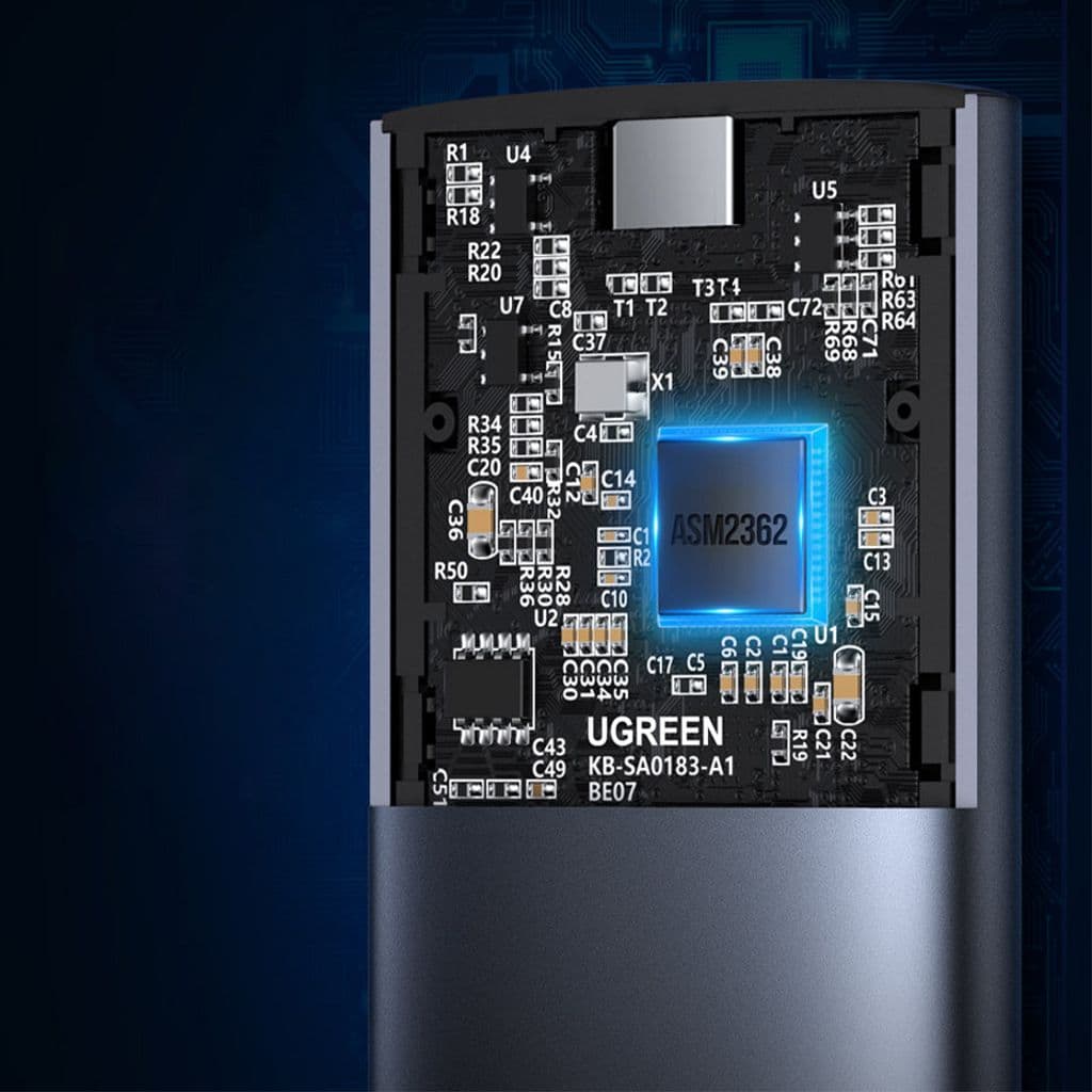 Ugreen Hårddiskfack M.2 B-Key SATA 3.0 5Gbps + USB-C Kabel - Bild 4