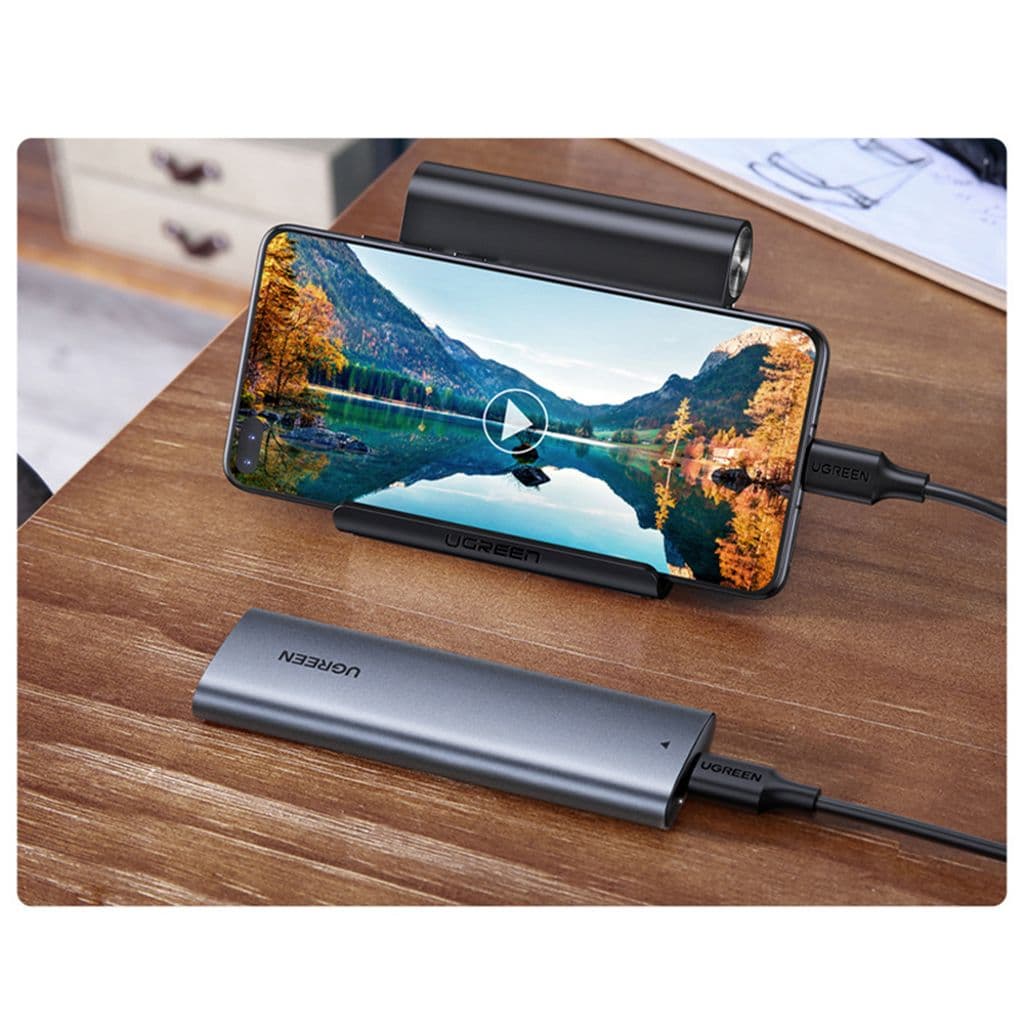 Ugreen Hårddiskfack M.2 B-Key SATA 3.0 5Gbps + USB-C Kabel - Bild 5