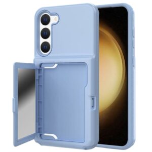 Samsung Galaxy S23 Skal med kortfack - Ljusblå