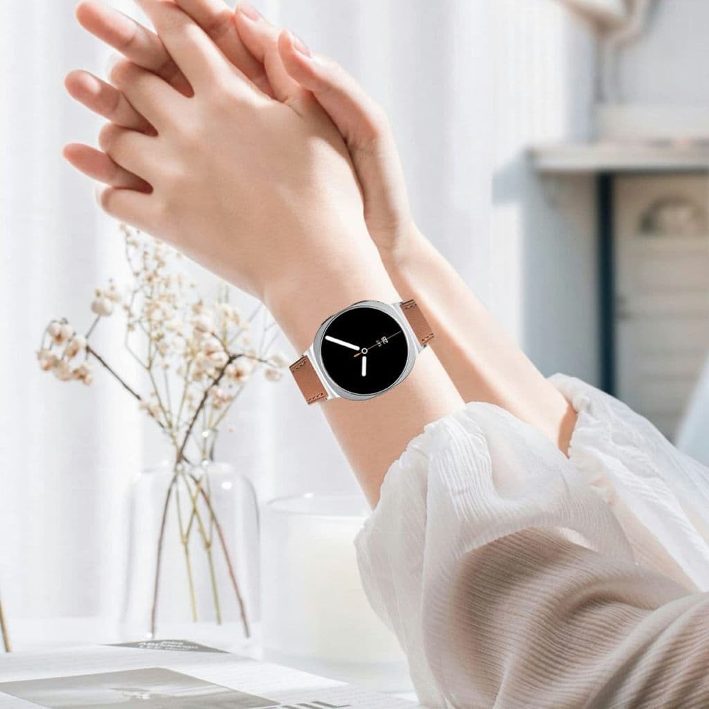 Samsung Galaxy Watch8 44mm etc. Klockarmband i läder - brun - Bild 8