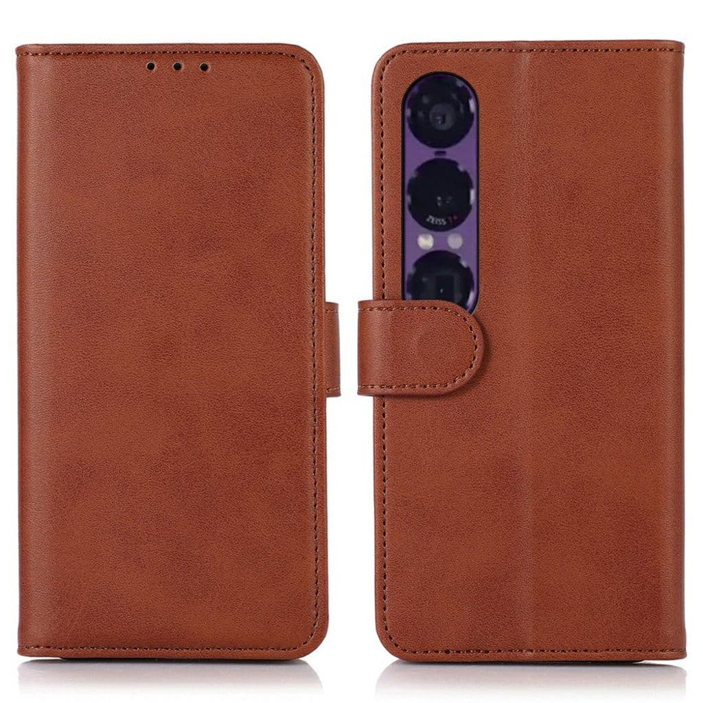 Sony Xperia 1 VII Fodral med Kortfack - Brun