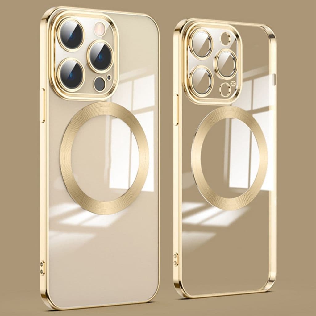 iPhone 14 Pro MagSafe Skal Linsskydd – Guld