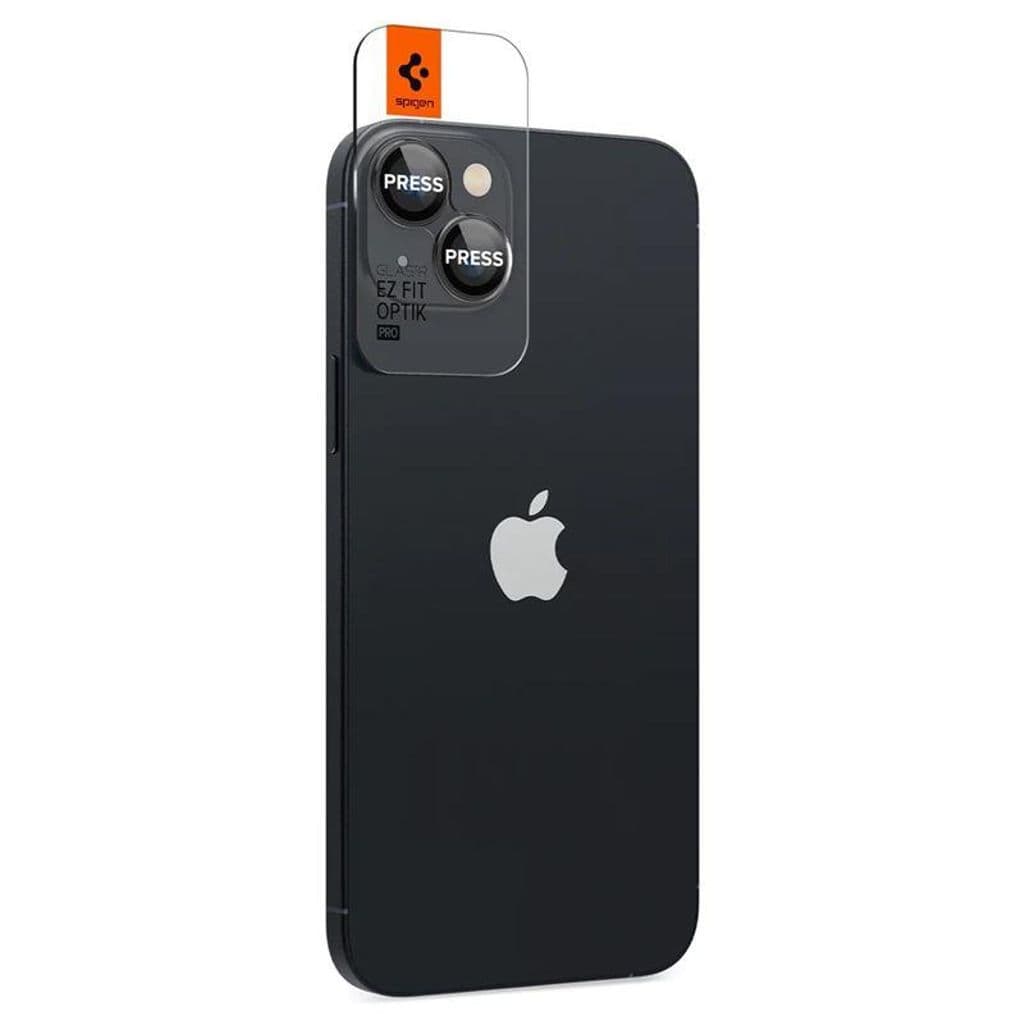 Spigen Glas.tR EZ Fit Optik 2-Pack Linsskydd till iPhone 14/Plus/15/Plus - Bild 4