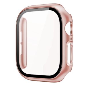 Apple Watch Series 11/10 42mm Skal med skärmskydd i härdat glas - Roséguld