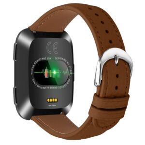 Fitbit Versa/Versa Lite/Versa 2 Armband i PU-läder - Brun
