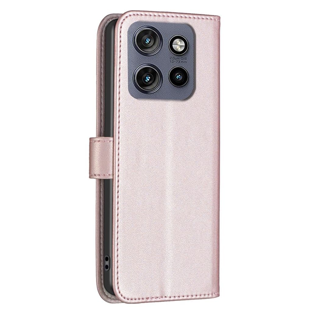 BINFEN COLOR Motorola Edge 50 Neo 5G Plånboksfodral - Rosa
