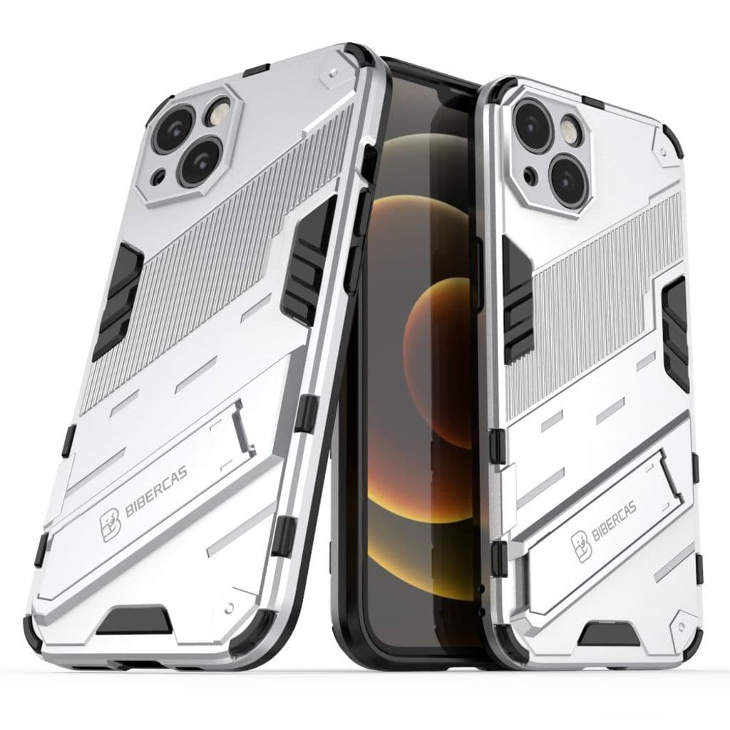 iPhone 13 Skal Stativ Hybrid - Vit