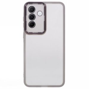 Samsung Galaxy A27 5G skal TPU förkromad kameraram - Transparent svart