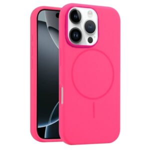 iPhone 16 Pro Max Skal MagSafe-kompatibel Liquid Silicone - Rosa