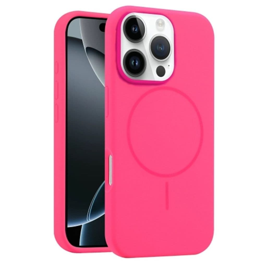 iPhone 16 Pro Max Skal MagSafe-kompatibel Liquid Silicone - Rosa