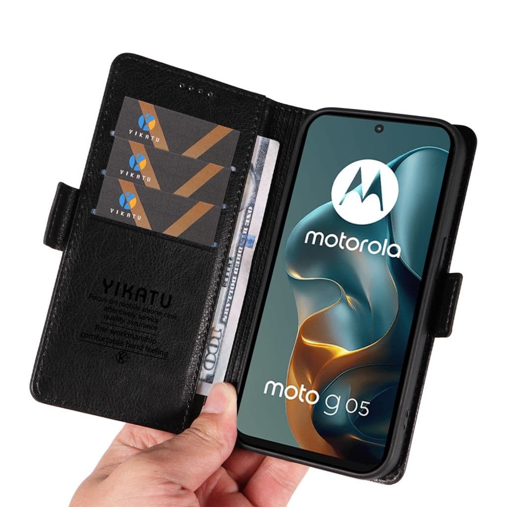 YIKATU Motorola Moto G05 4G Fodral - Svart