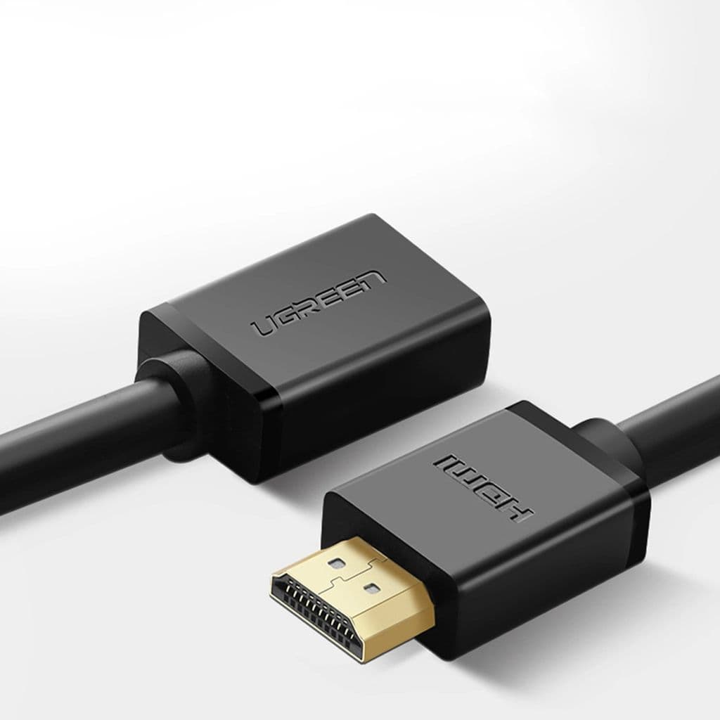 Ugreen kabel HDMI (hane) - HDMI (hona) 2.0 4K, 1m - Svart